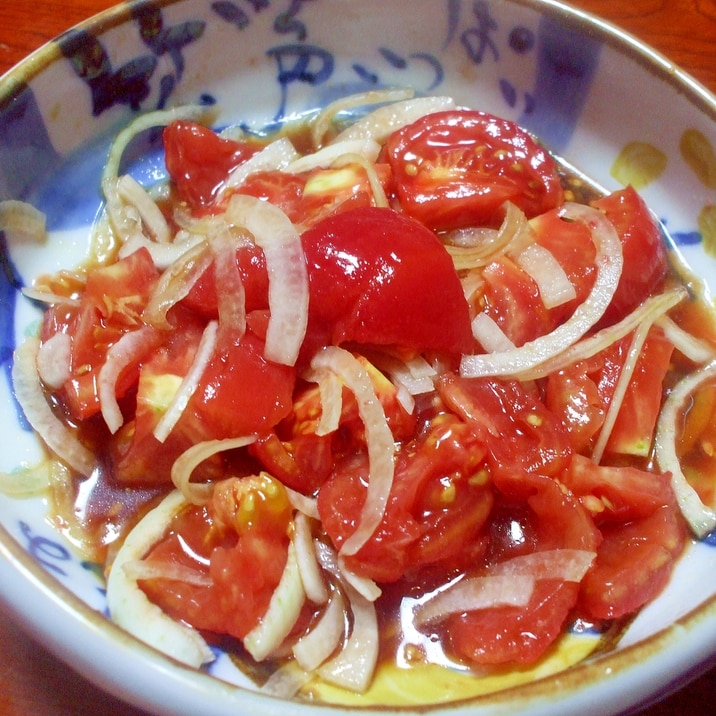 酸味を抑えて甘辛く頂く美味しいトマト❤